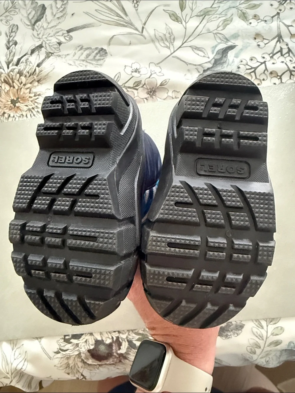 Sorel Kids Blue and Black Insulated Snow Boots